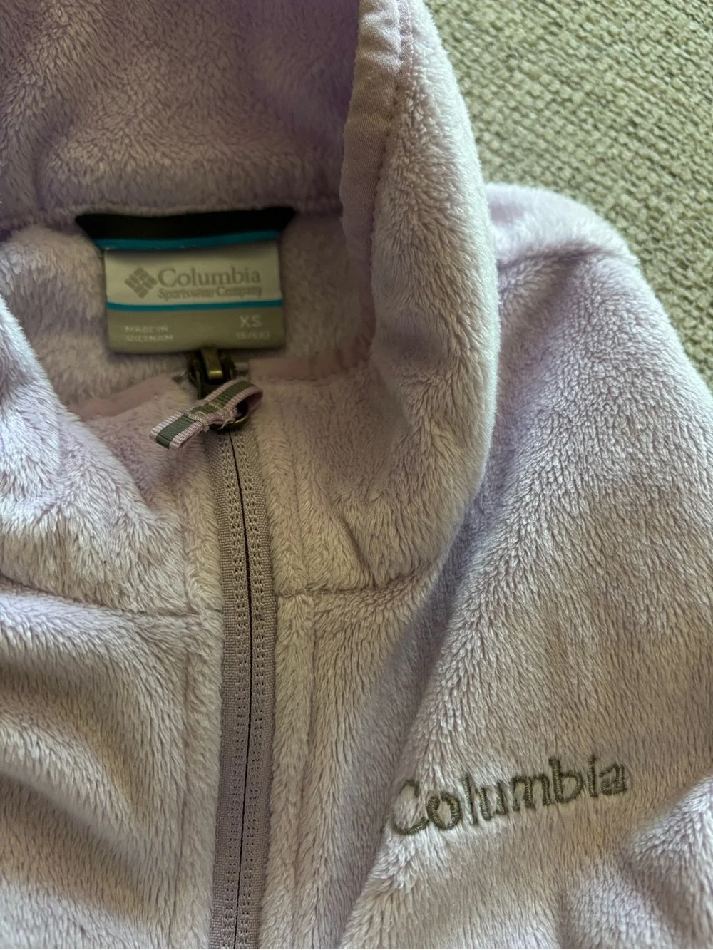 Columbia Lavender Plush Fleece Jacket